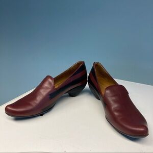 TRACEY NEULS Sz  38 Leather Pointy Toe Rubber Soles Heel Made in Portugal Shoes